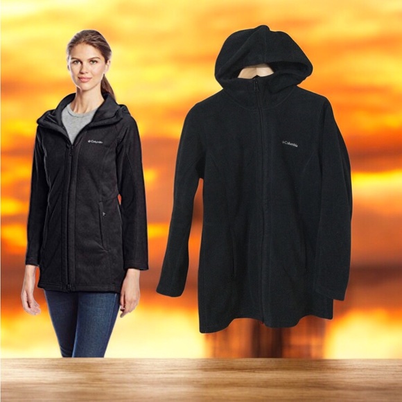Columbia Women's Large Benton Springs Long Hoodie Fleece Jacket - Picture 1 of 10